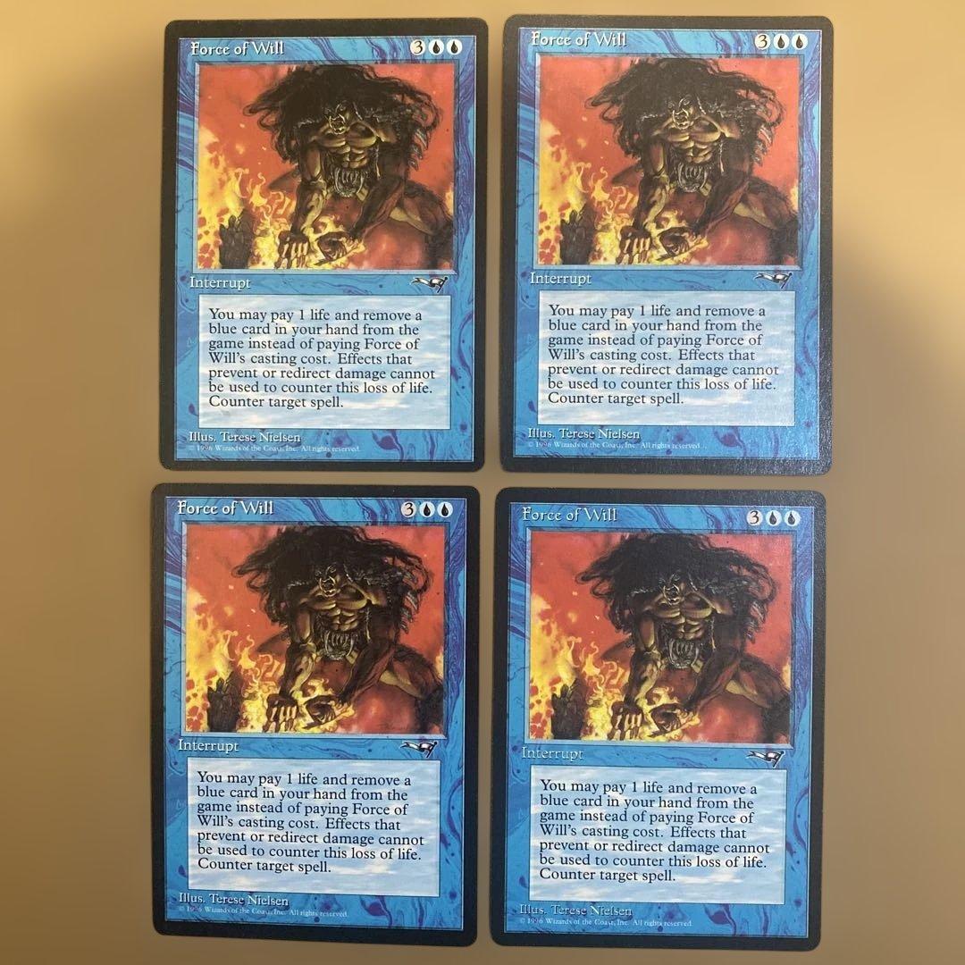 MTG 意志の力/Force of Will 4枚