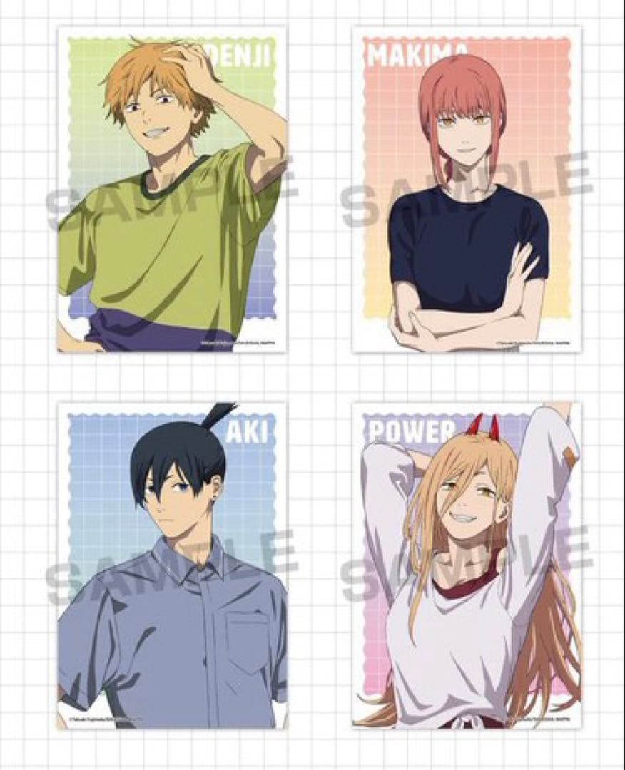 チェンソーマン　ジャンプフェスタ　私服　生ブロマイド　デンジ　アキ　マキマ