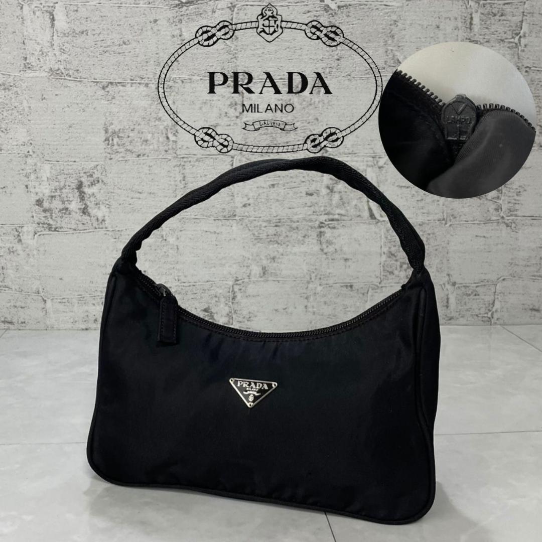 PRADA ハンドバッグ プラダ ブラック ヴィンテージ 名作 良品 MV519