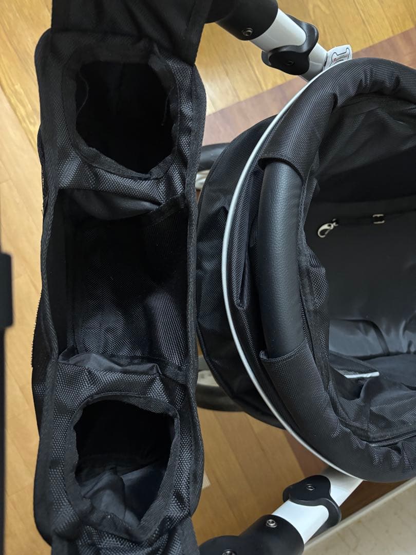 Piccolo Cane ペットカート 黒/白