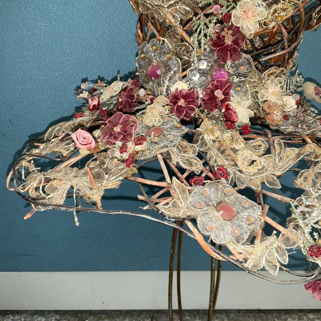 バレエ　アート　バレエチュチュ　ディスプレイ　アイアンオブジェ