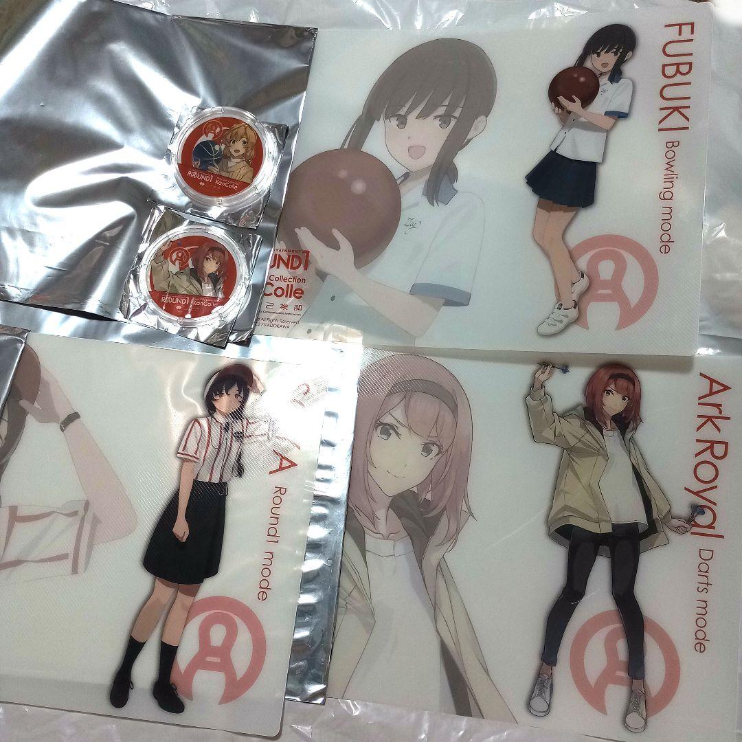 艦これ　ラウンドワン　クリアファイル　ラバーマット　非売品　阿武隈　吹雪　朧