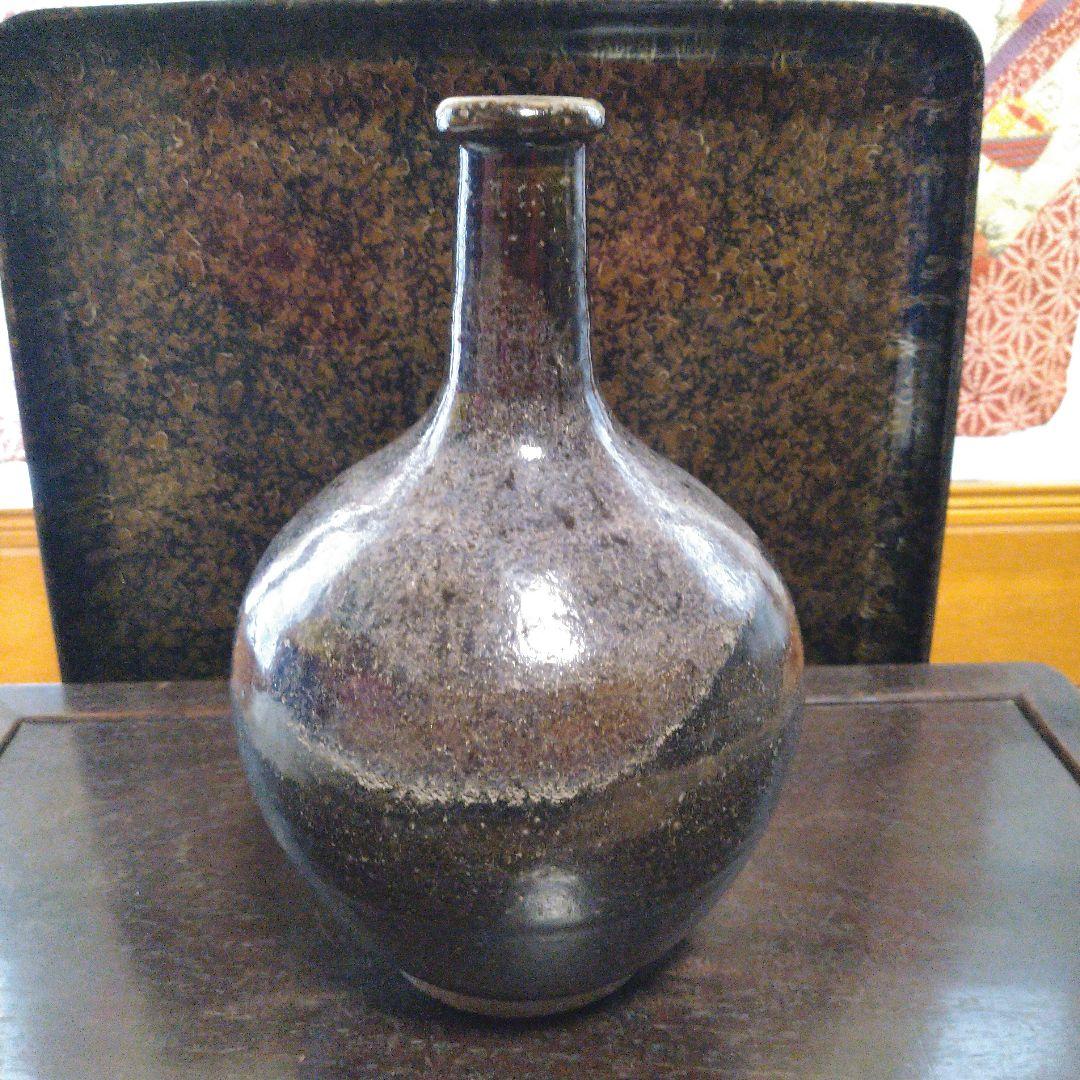 NO355 鍛冶町焼　徳利　岩手県