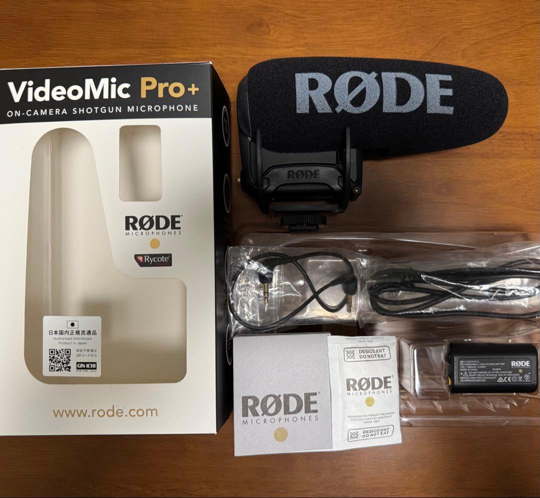 超美品 RODE VideoMic Pro+ ロード コンデンサーマイク