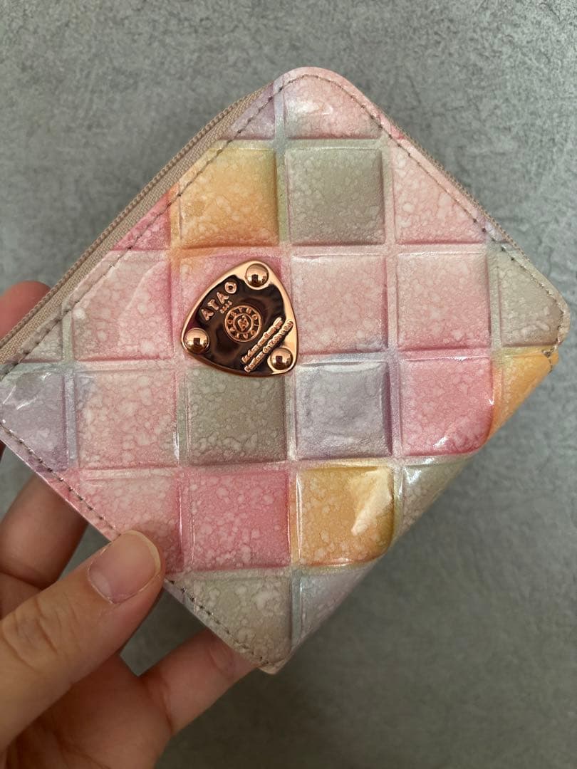 アタオ　ミリモ　ブロック　パーティー　二つ折り財布