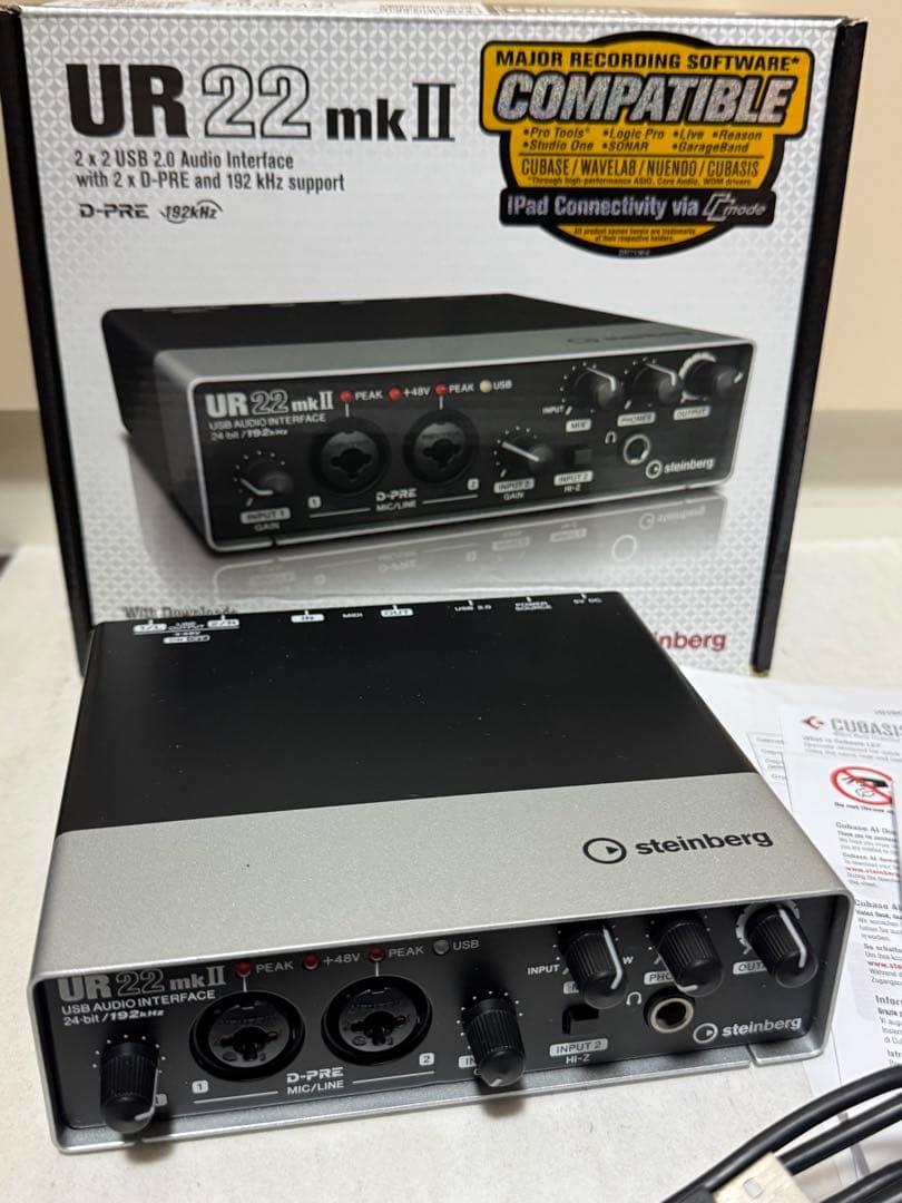 美品　Steinberg UR22 mk II USBオーディオインターフェイス