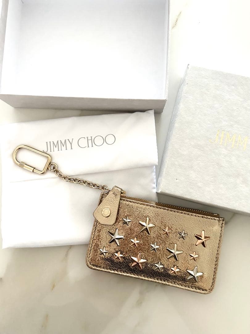 【新品未使用/箱袋付き】JIMMY CHOO (NANCY)カードケース小銭入れ