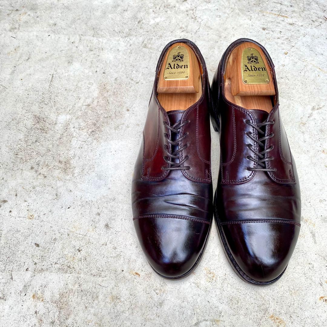 はなまる様Alden2160★サイズ7E★コードバン★バーガンディ★ストレートチ