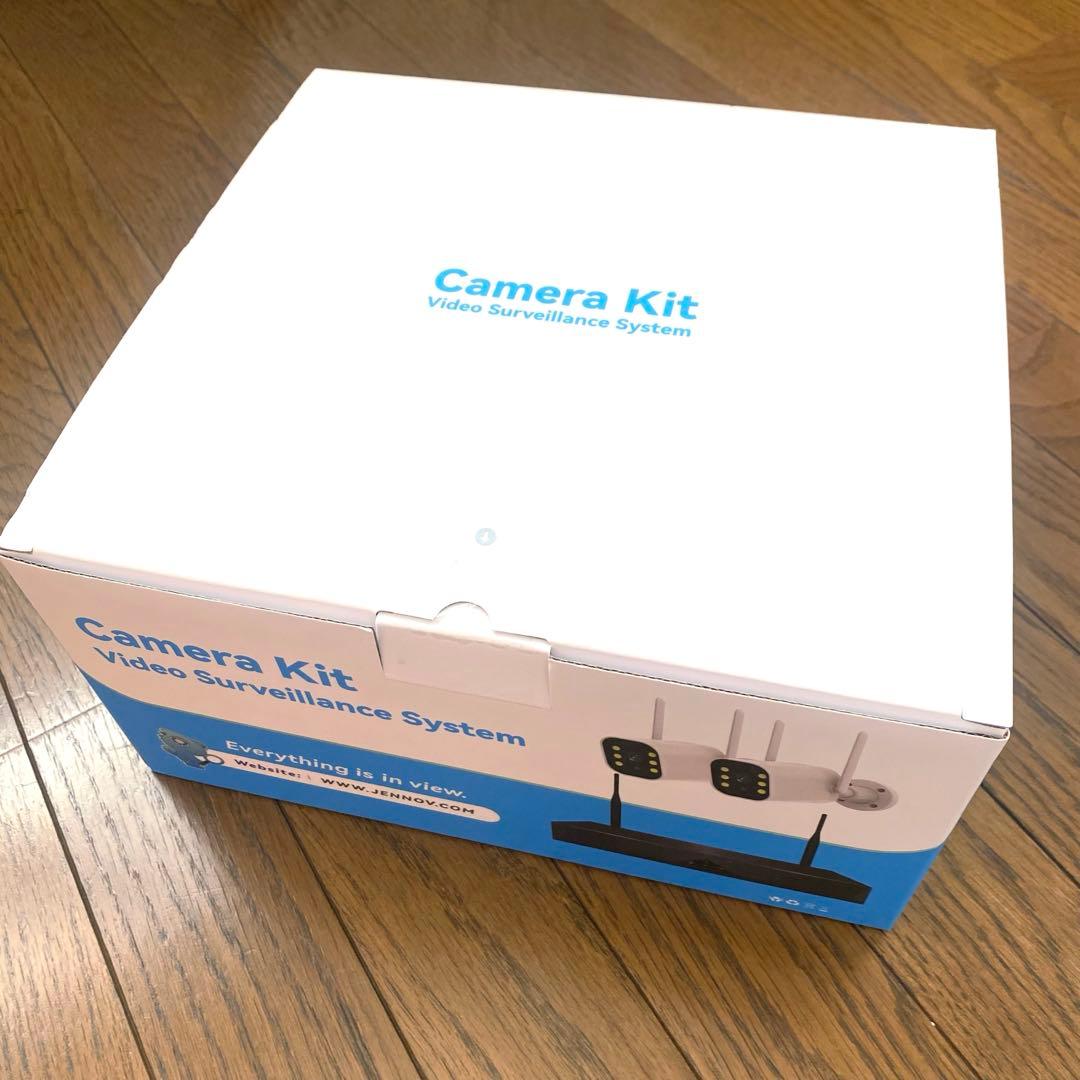 【800万画素対応・信号強化】防犯カメラ 屋外 2台 モニター付き ワイヤレス