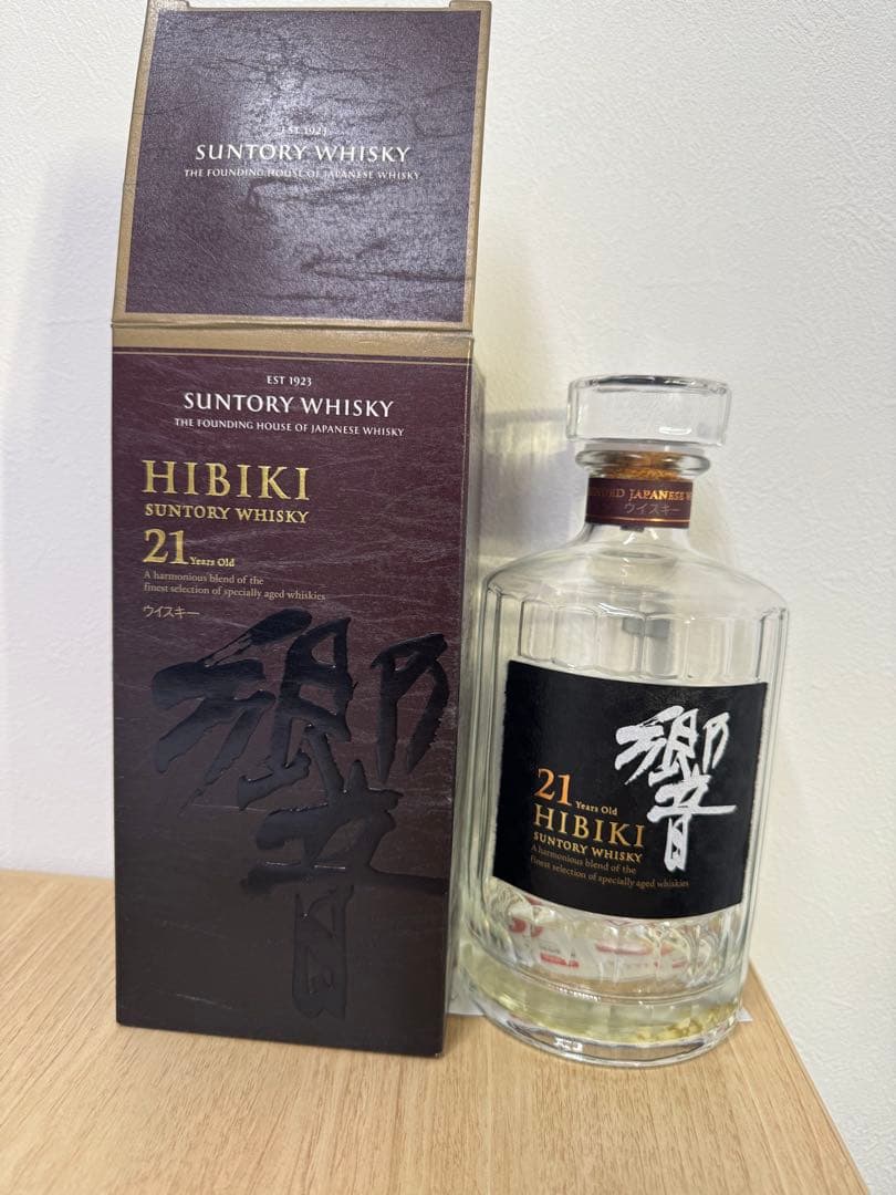 Hibiki 21年 空き箱、空き瓶未洗浄