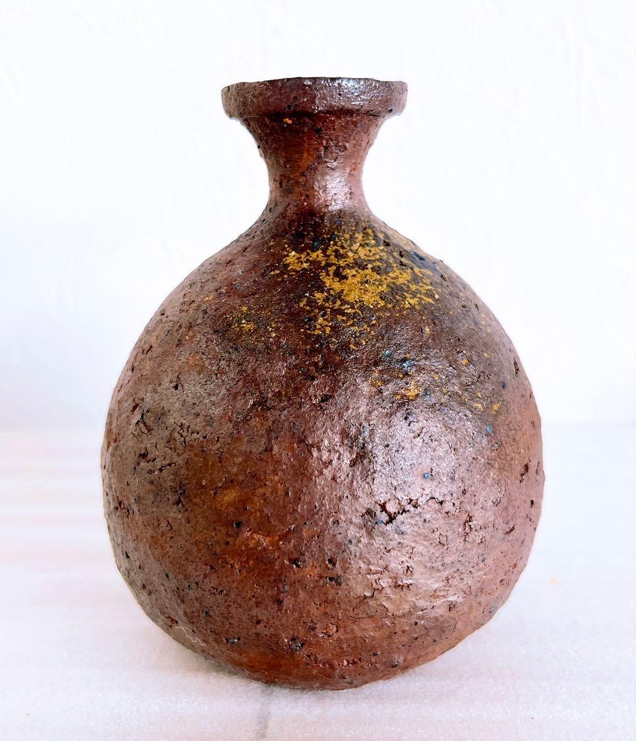 郷原良成　備前丸徳利　備前焼　酒器　徳利　ぐい呑　酒碗　新品未使用　本物保証