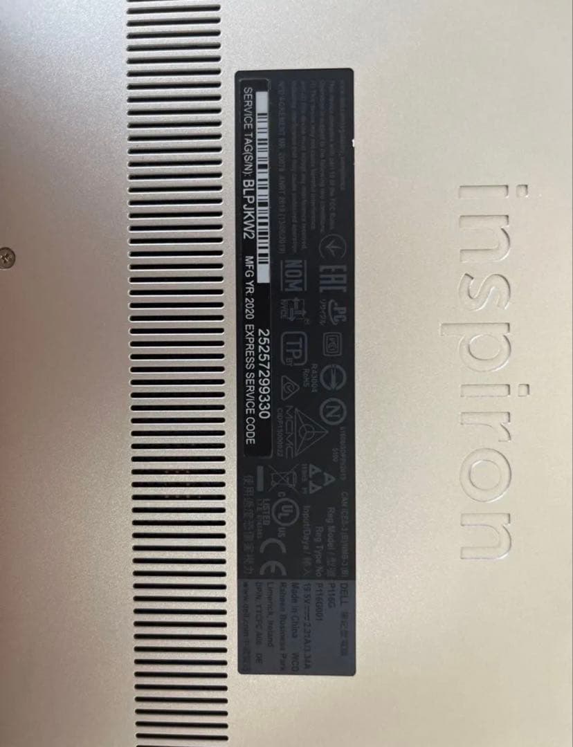 Windowsノート本体 Dell Inspiron 5490 Core i5-10210U Win11