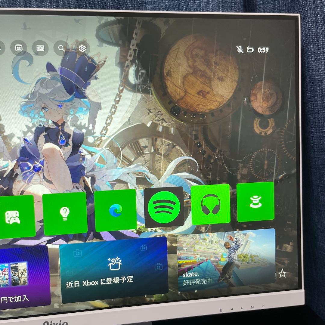 ディスプレイ・モニター本体 Pixio PX257 Prime White