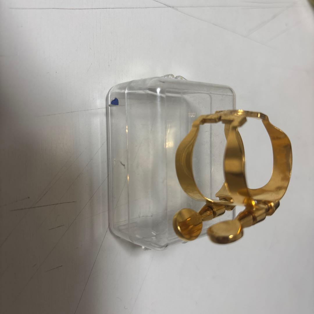 アルトサックス リガチャー 金メッキ ケース付き