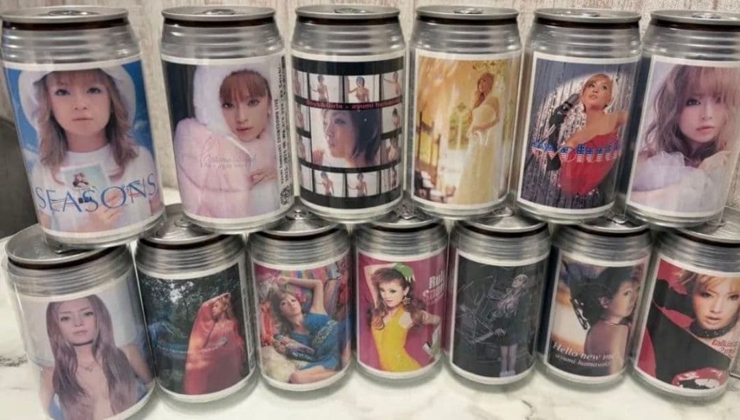 浜崎あゆみ　オリジナルラベル缶　13種コンプリートセット　ayu缶　自販機