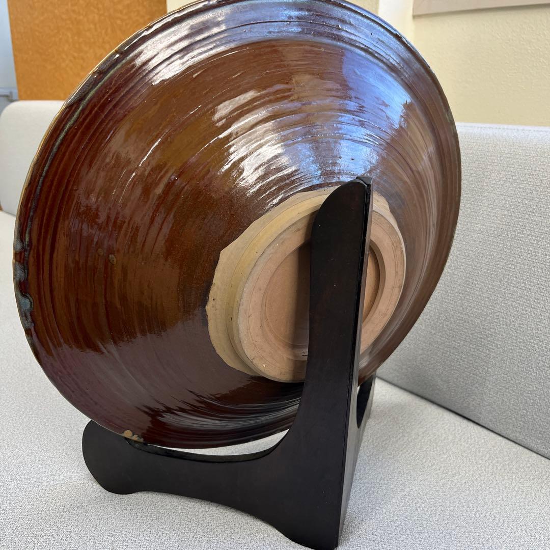 未使用❗️美品❗️小鹿田焼　大皿　直径40㎝