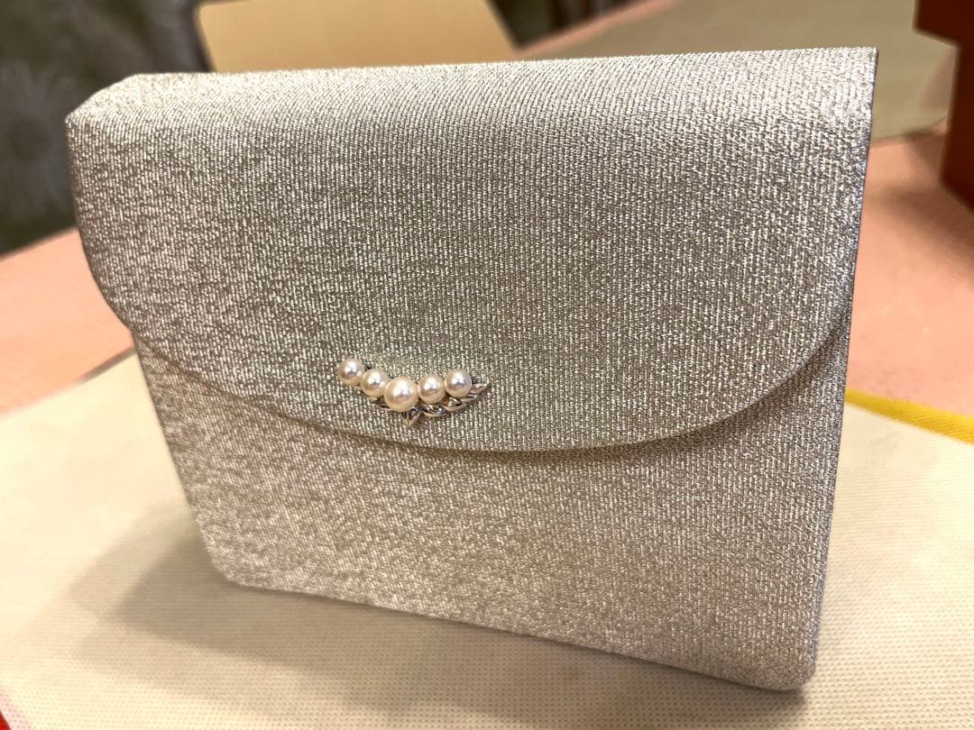 和装バッグ　カクテルバッグ　ミキモト本真珠　綴織　佐賀綿　新品未使用品　高級品