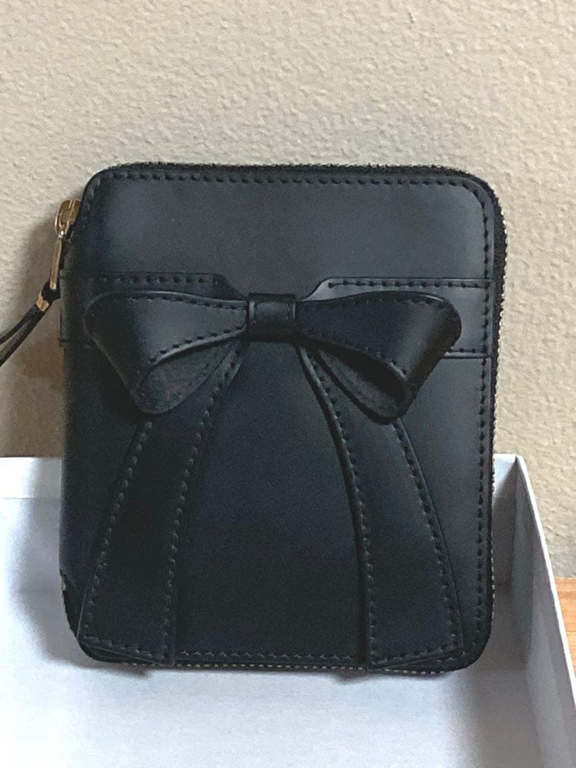 ☆コムデギャルソン ビッグ ボウ リボン 財布 ウォレット ブラック☆