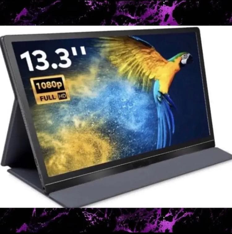 超薄型で持ち運び自由自在♪❤アンチグレアIPS液晶パネル採用❣モバイルモニター