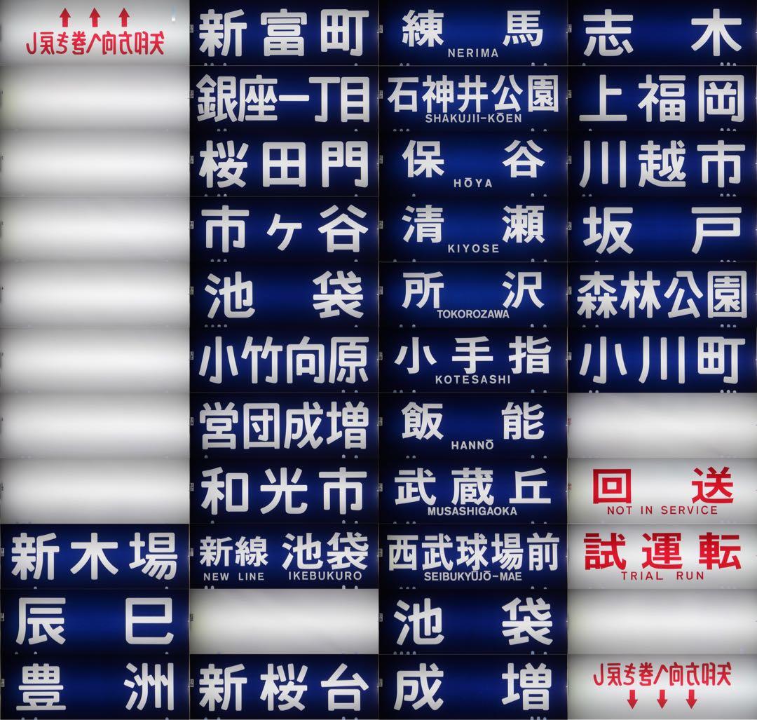 営団7000系 側面方向幕