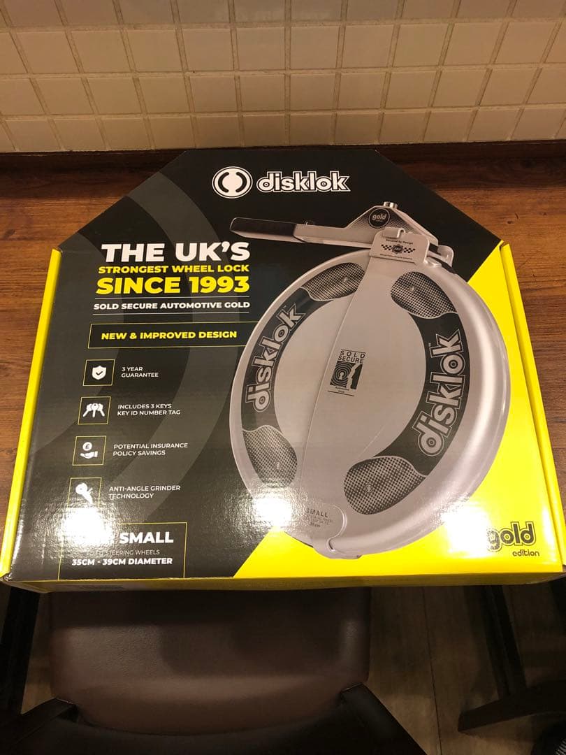 【未開封品 Disklok】 ハンドルロック S ステアリングロック　2点セット