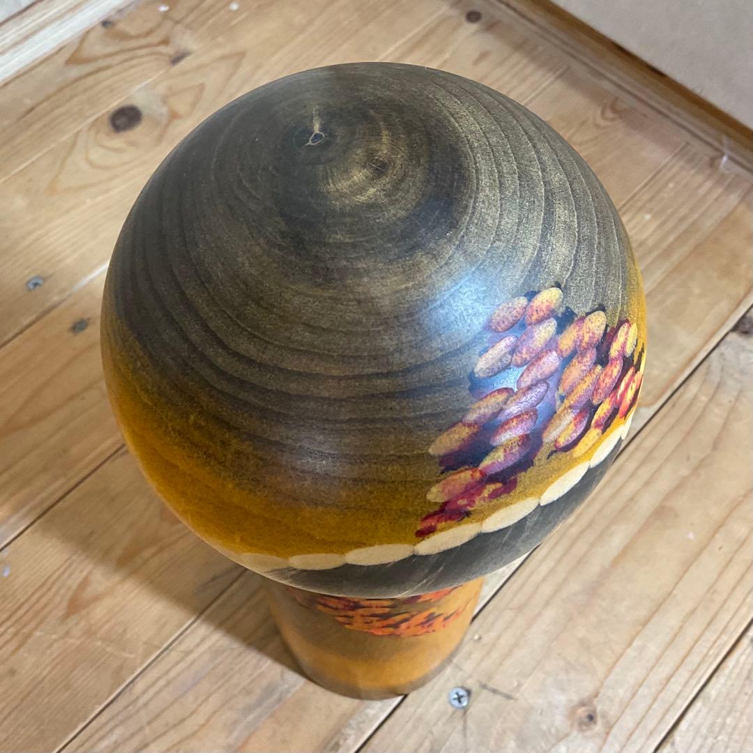 伝統こけし 創作こけし 「彩秋 」約31cm 渡辺正雄 日本人形 近代こけし