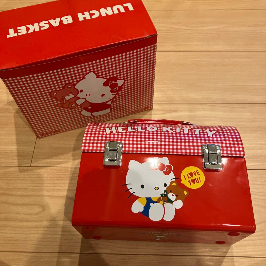 【新品未使用】レトロ　レア　HELLO KITTY キティちゃん　缶バッグ