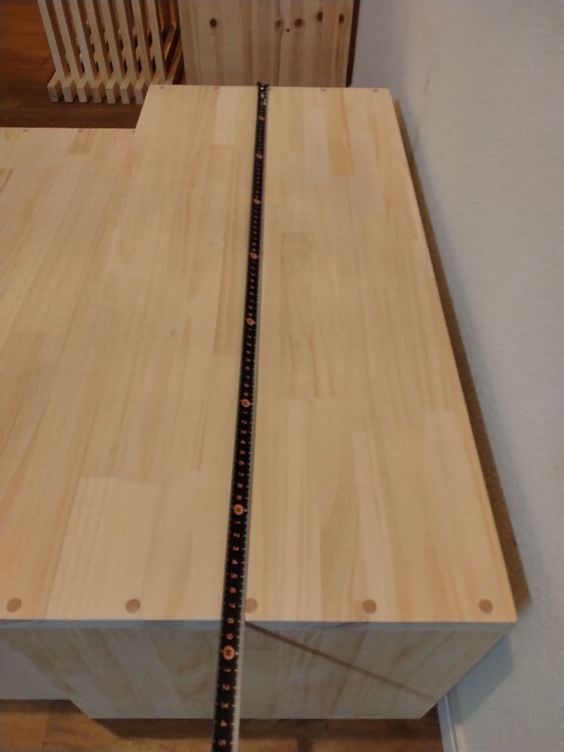 木製　ハンドメイド　オーダー　コの字型　踏み台　ベンチ　水槽台　サイドテーブル