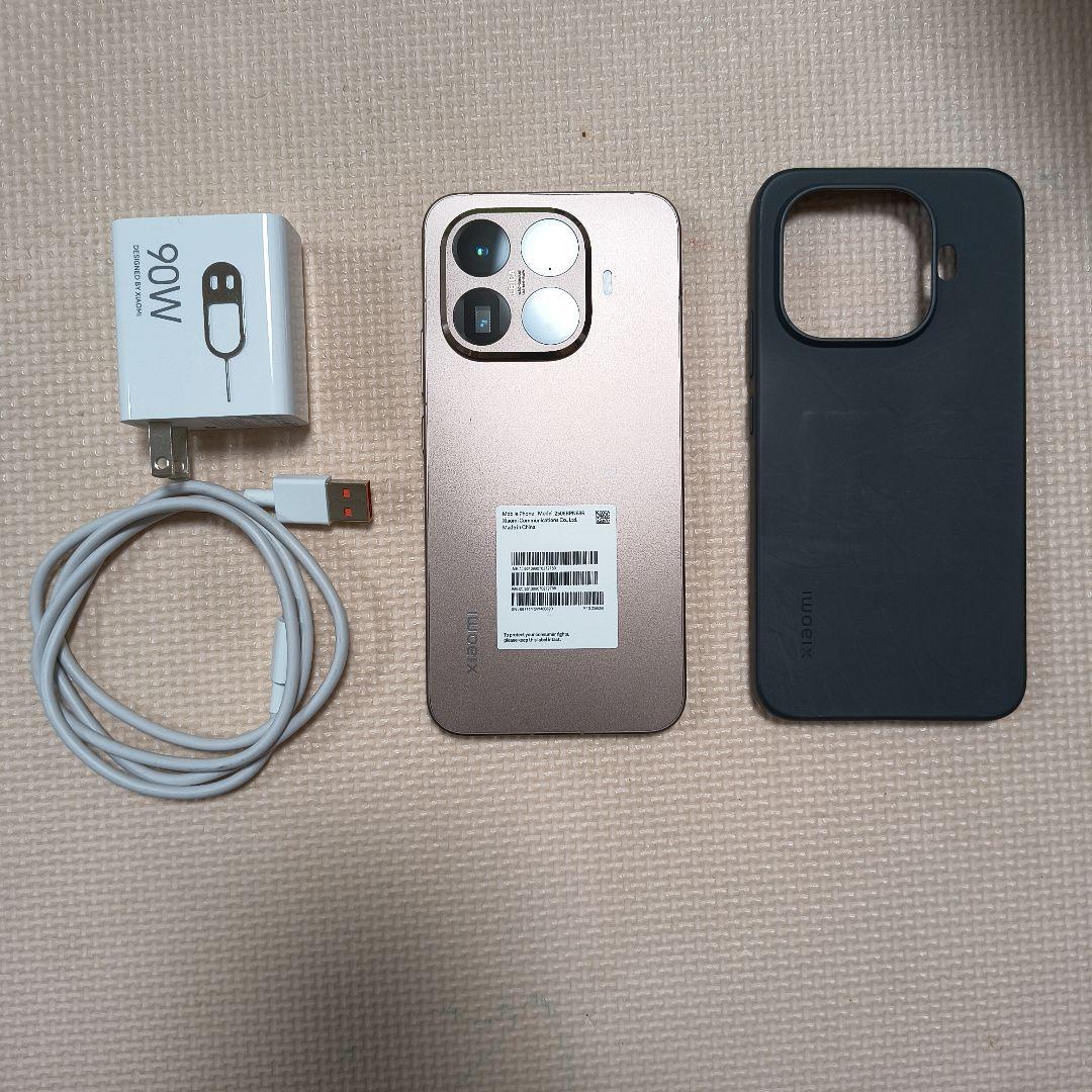 Xiaomi 15TPro 256GB 12GB ゴールド 充電器ケーブルケース