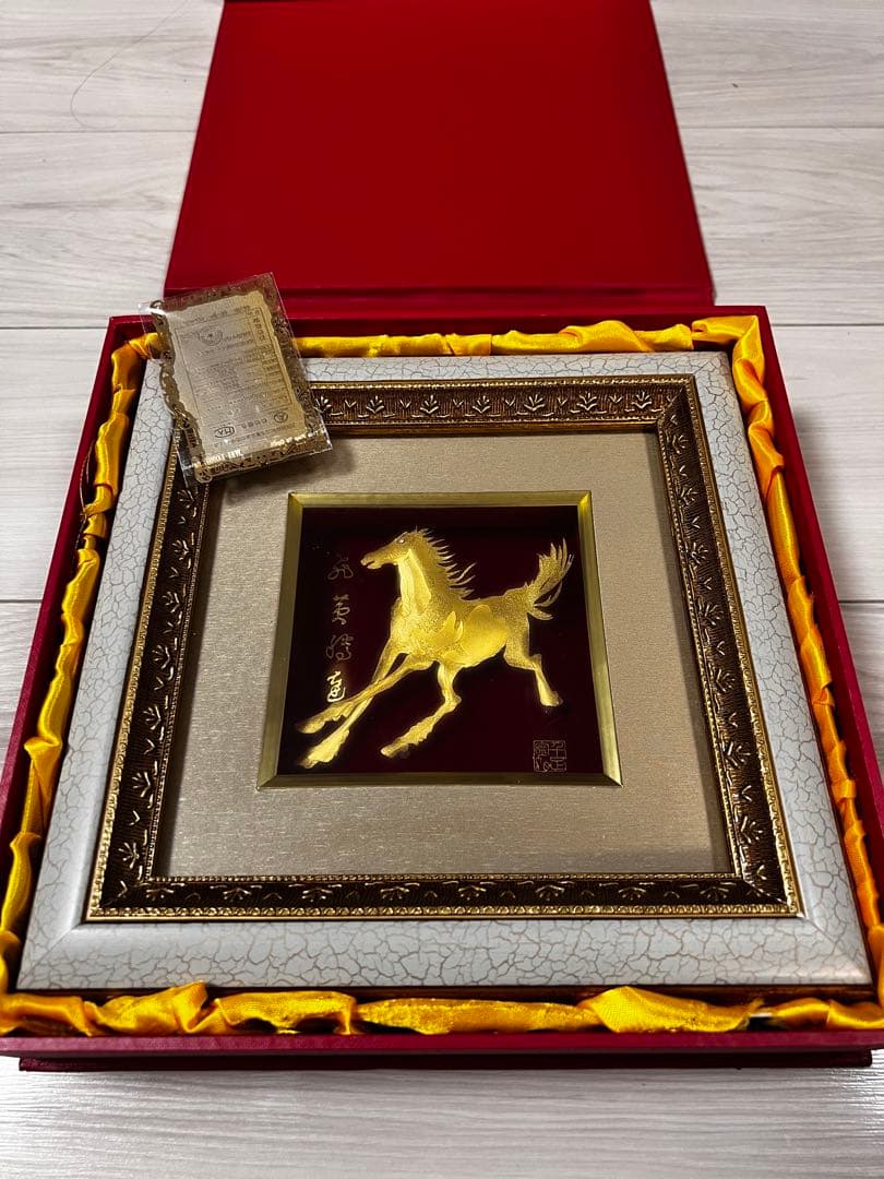 金箔立体芸術絵　金箔カード 金製品