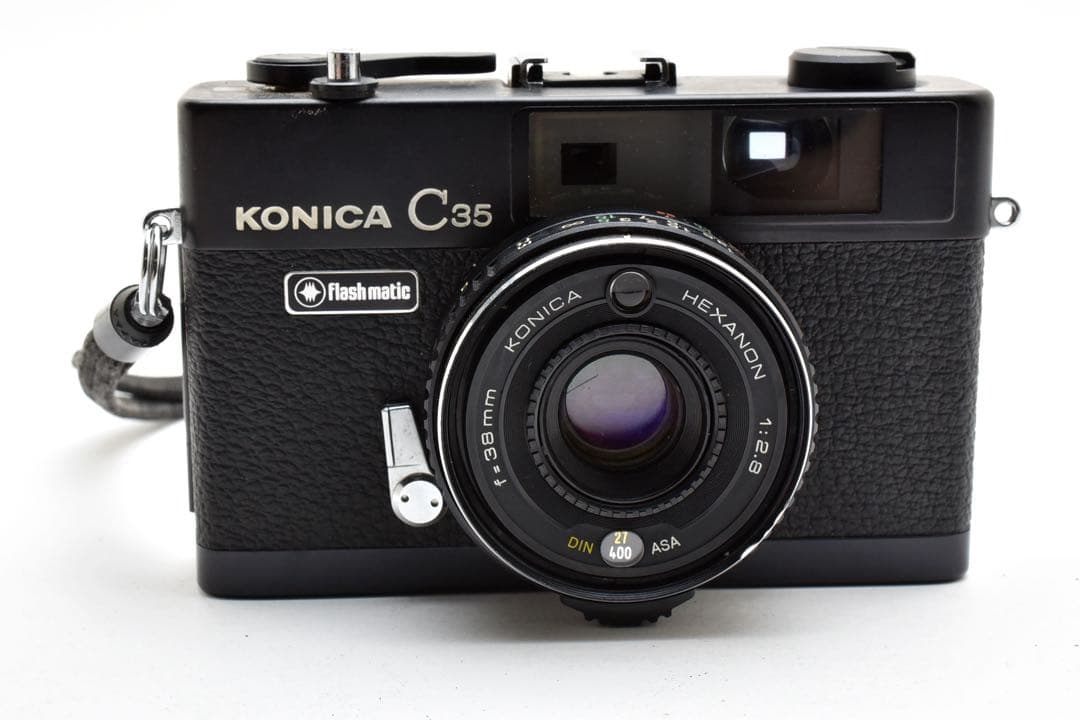 【完動美品】Y-1456 Konica C35 flash matic ブラック