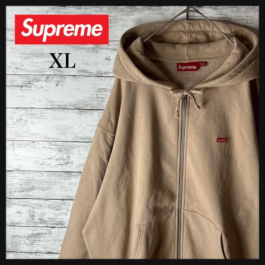 3628M【人気モデルXL】シュプリーム☆スモールボックスロゴ ジップパーカー