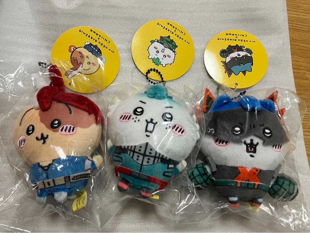 ちいかわ　僕のヒーローアカデミア　ヒロアカ　マスコット　ハチワレ　うさぎ　全3種