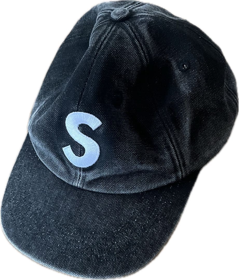 帽子 Pigment Coated S Logo 6-Panel Black