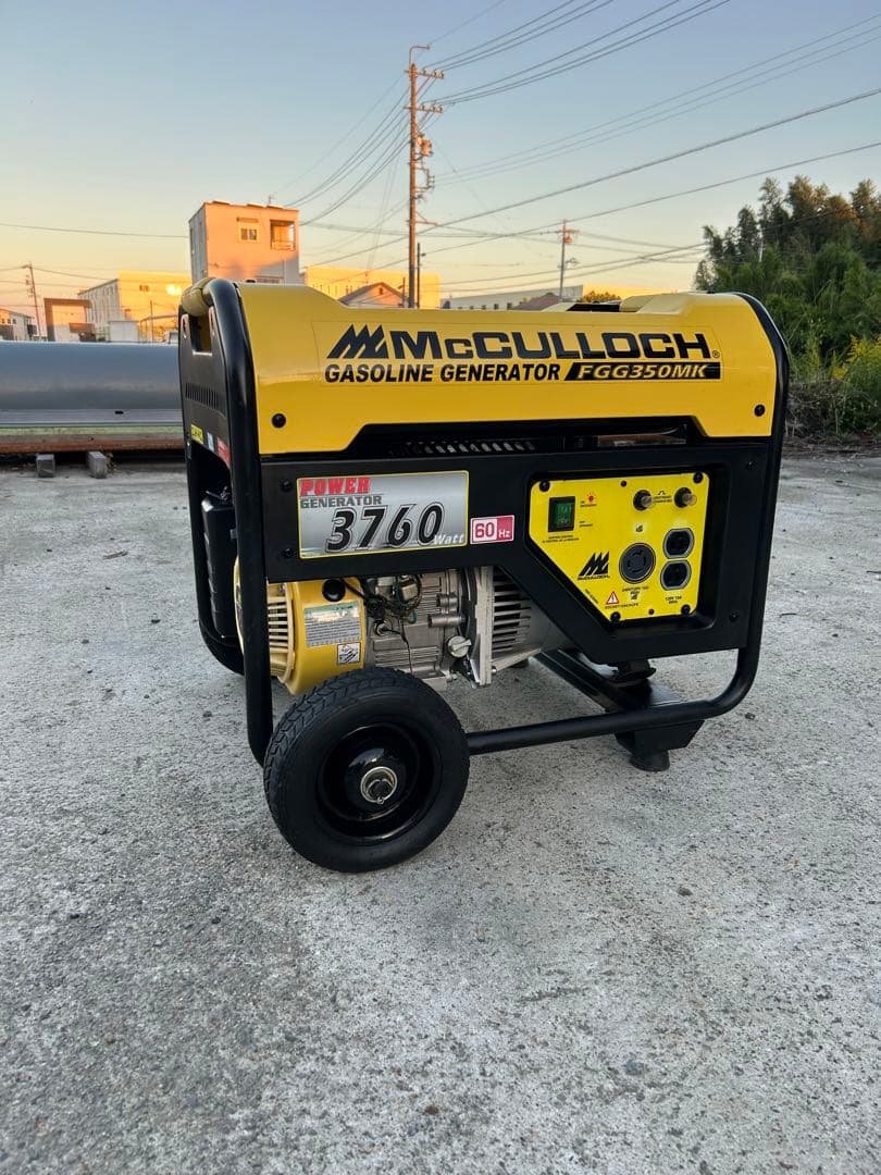 McCULLOCH ガソリン発電機 FGG350MK 3760W