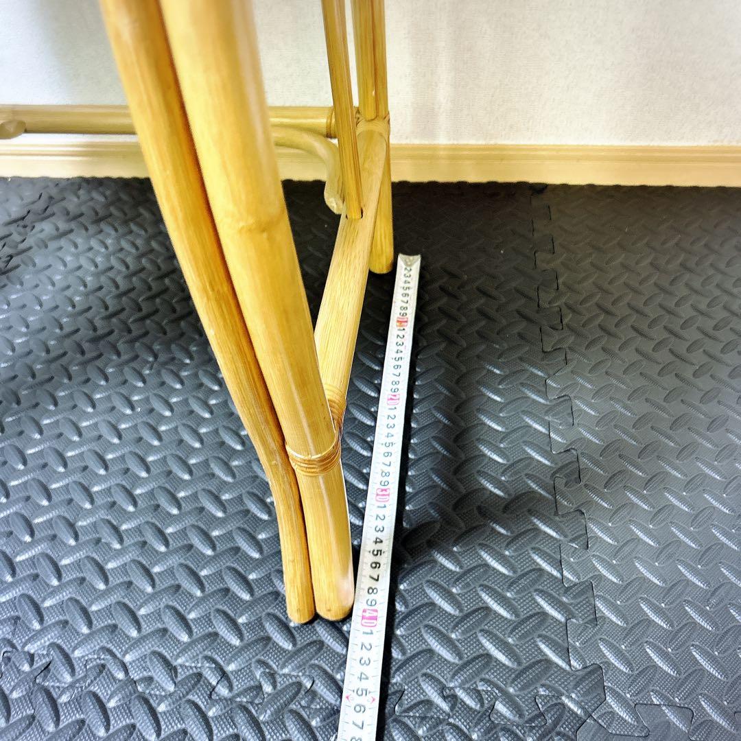 【良品】レトロ　ヴィンテージ　ラタンドレッサー　スツール　鏡台　化粧台　家具