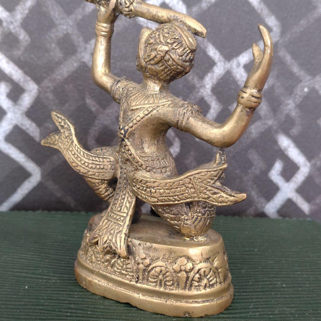 【希少 ハヌマーン 真鍮像】カンボジア 神像 ビンテージ 骨董品