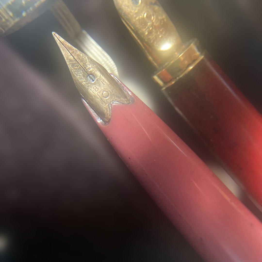 ( ´ ▽ ` )ノ18金ニブとか昔の万年筆なんだけど 書けるか分からないなぁ〜
