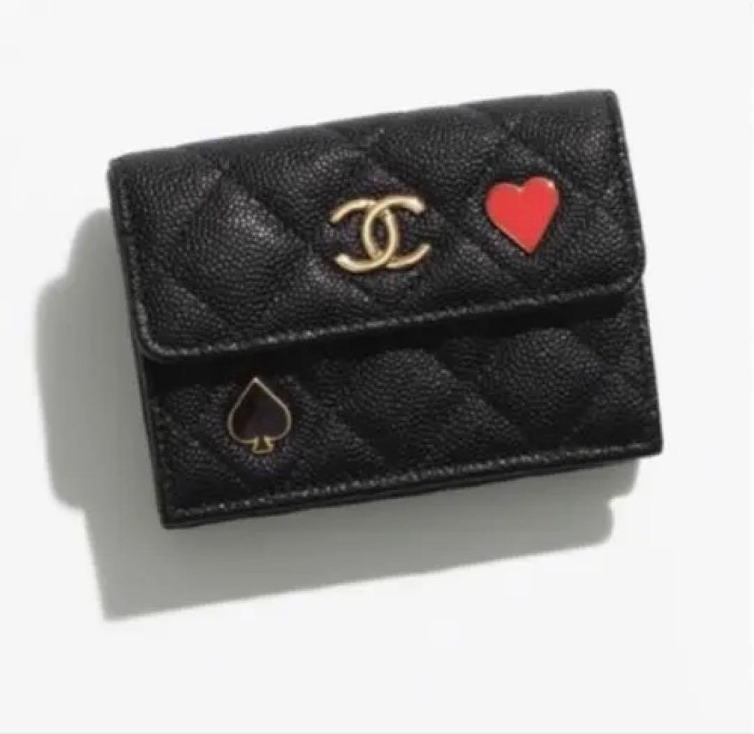 CHANEL　三つ折り財布 スモールフラップウォレット