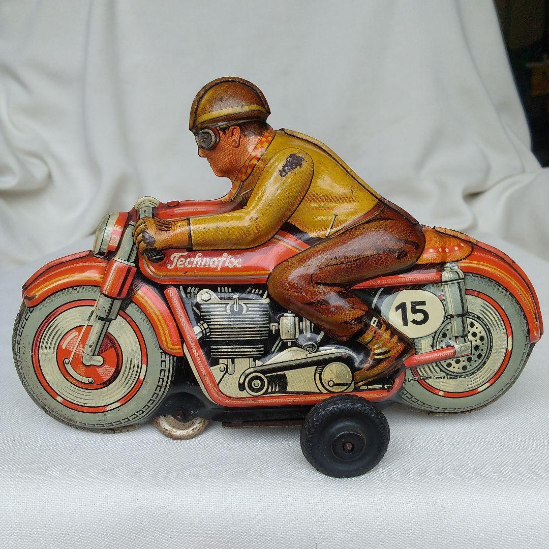 アメリカ占領下ドイツ製 ブリキ オートバイ バイク レトロ ビンテージ 古い