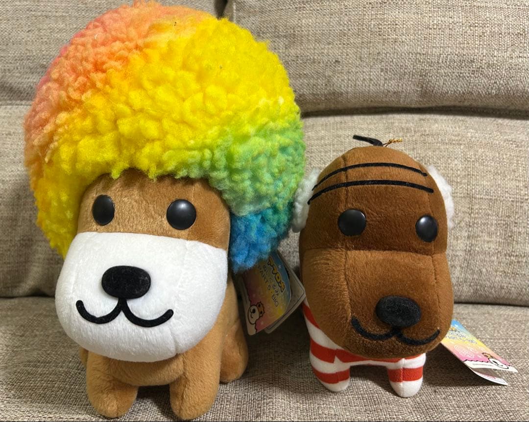 アフロ犬 ぬいぐるみ PART5・BIG ５種コンプ スーパーリーゼン犬 激レア