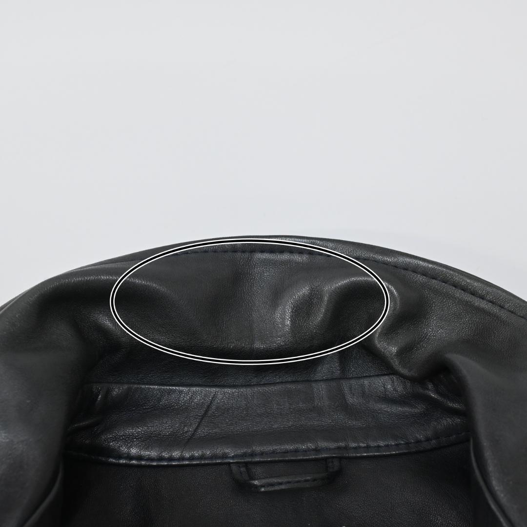 □ EMMETI エンメティ ジャケット ダークグレー ラムスキン 47853