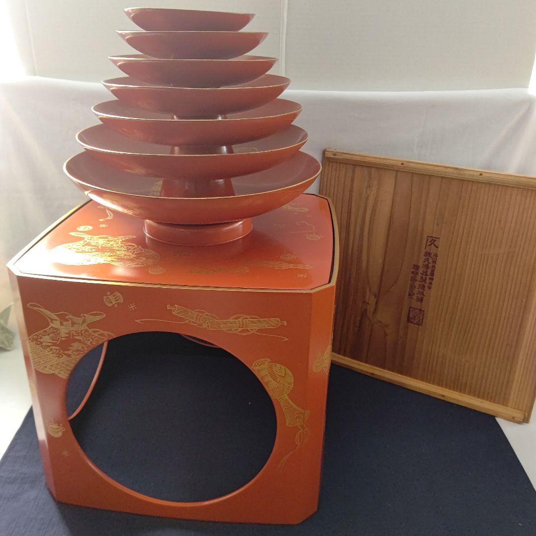 輪島塗 酒器セット(特大) 七種 七福神 坂久漆器製造本舗