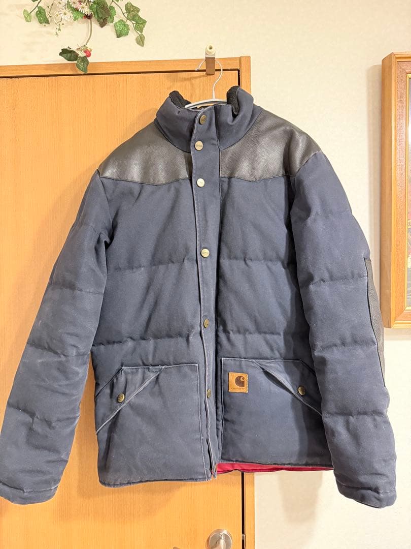 Carhartt ネイビー ダウンジャケット Lサイズ