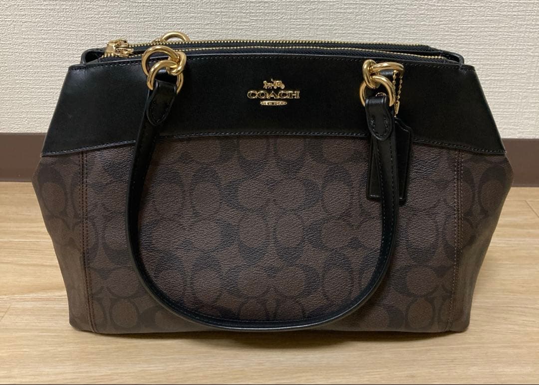 COACH コーチ シグネチャー ミニ ブルック キャリーオール ハンドバッグ