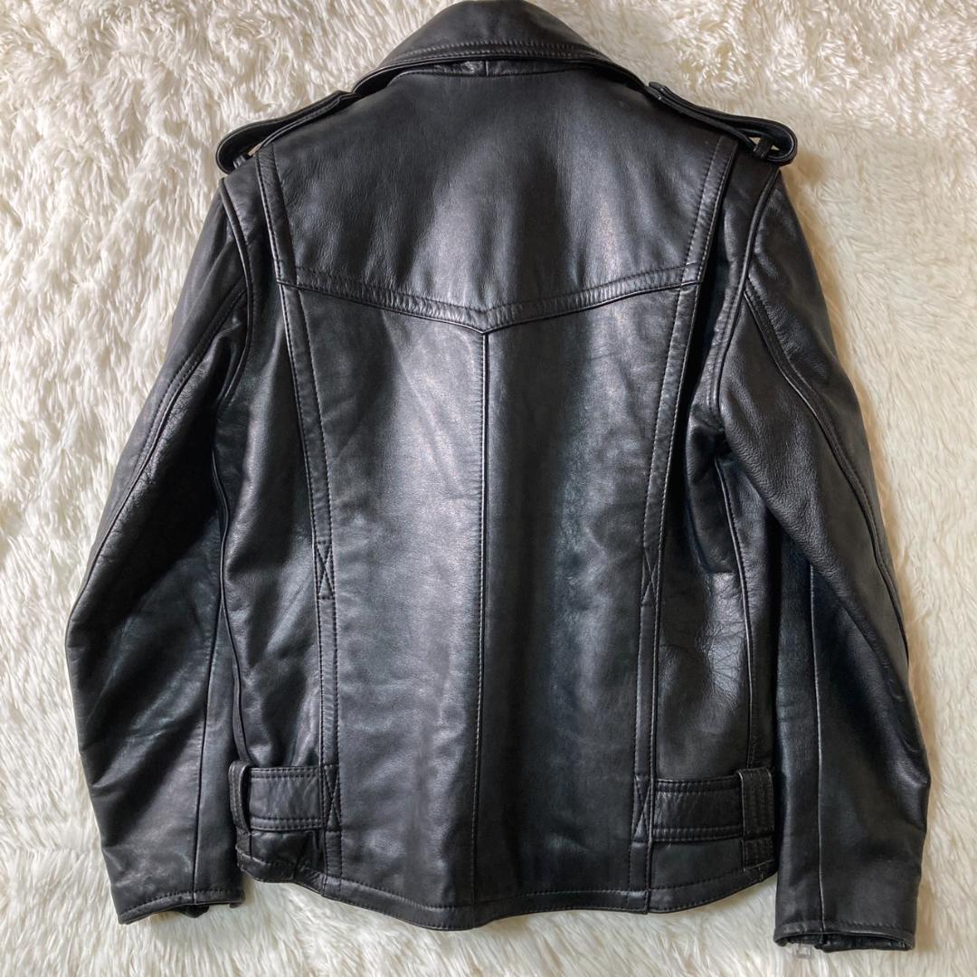 美品 90s Hein Gericke Dカン レザー ダブルライダース L