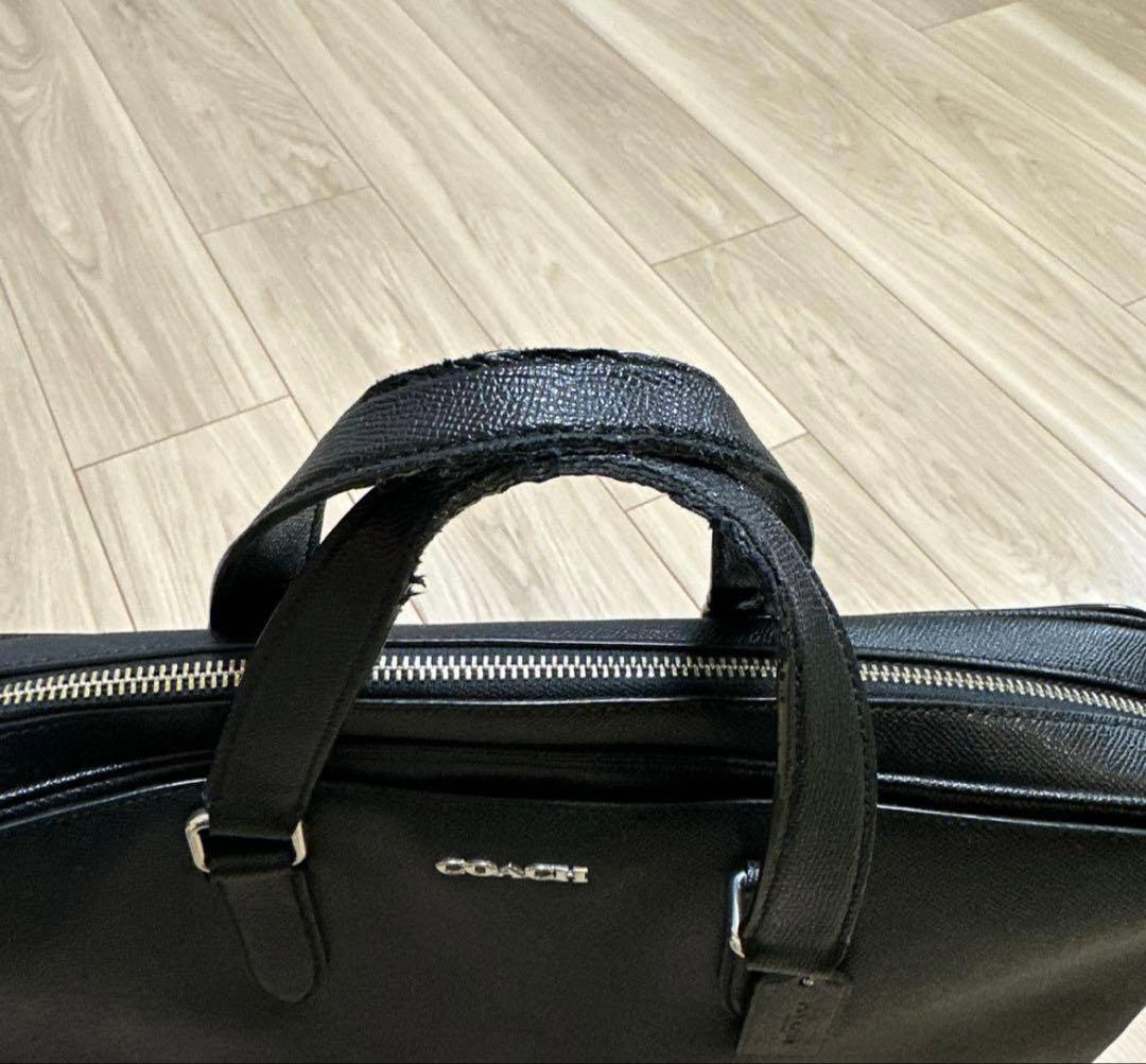 COACH コーチ ビジネスバッグ 2WAY ブラック レザー