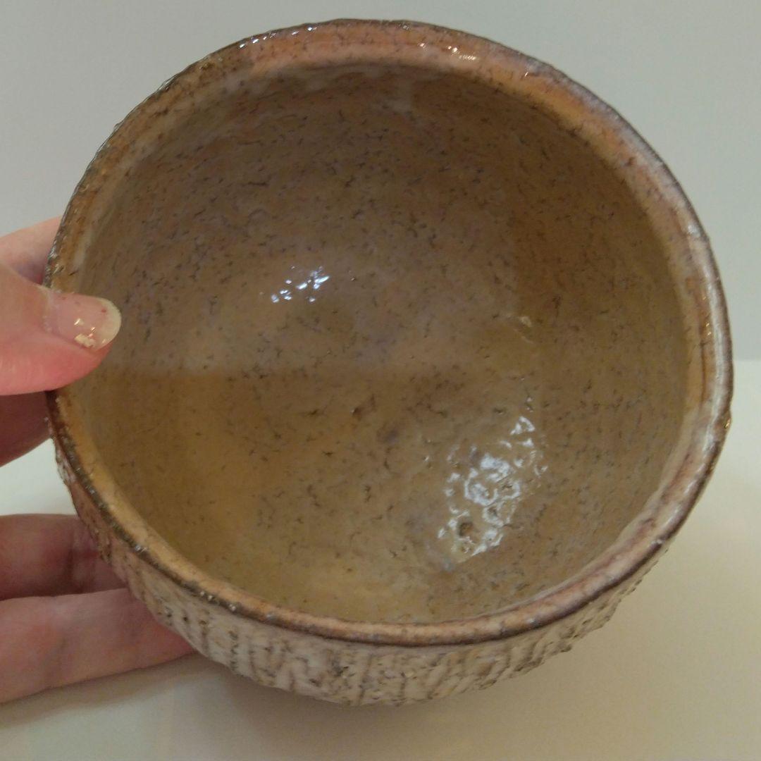 [未使用］波多野英生 萩焼 櫛目茶碗 / 冬茶碗 / 抹茶碗 / 初釜