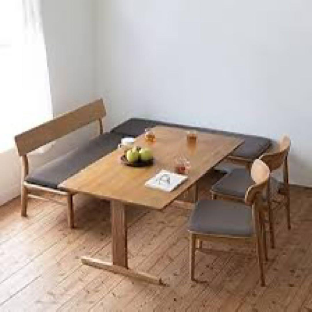 【美品】無印良品 オーク材　ダイニング　リビングテーブル130×70×65cm