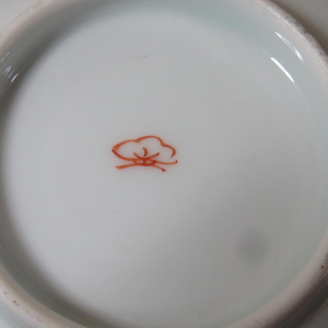 花型 中皿 白磁 色絵付 明治前後 鳳凰 希少品 4枚 古伊万里